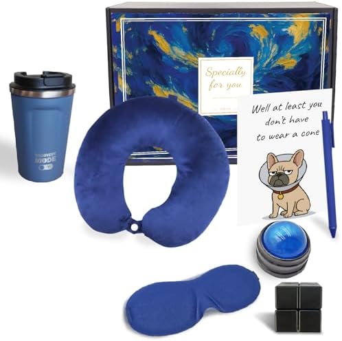 Get Well Gifts for Men - Care Package with Plush Blanket, Tumbler...