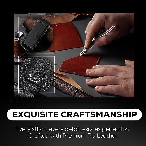 Case Collection for Sony Xperia 5 V Phone Case - Premium Leather Folio Flip Cover | RFID-Technology | Kickstand | Money and Card Holder Wallet | Compatible with Sony 5 V Case Black