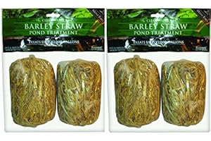 Summit 125 Clear-Water Barley Straw Bales, Purifies Up to 1000-Gallon, 2 Packs of 2-4 Total.