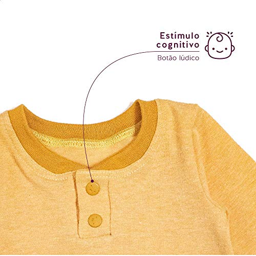 Body stone manga longa extensível açafrão Tamanho:GG-1