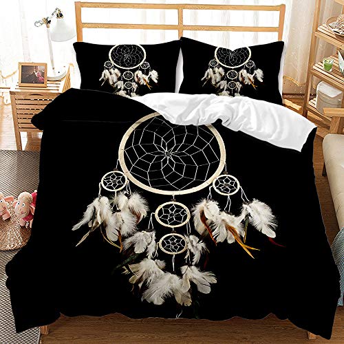 Funda de edredón de campanas de viento 3D con microfibra suave premium de 135x200 cm 2