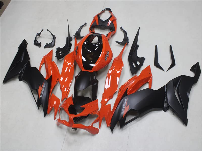 R様 White Red ABS Plastic Fairings Kit Bodywork for Kawasaki