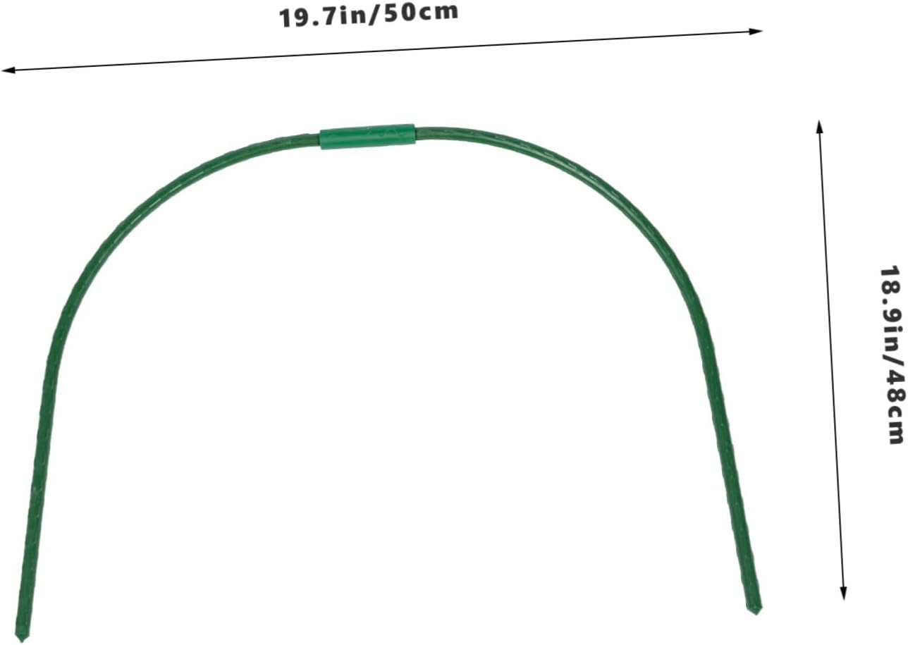 4 Sets Arched Greenhouse Racks Curved Garden for Plant Protection Lightweight and Washable for Frost Cover and Greenhouses