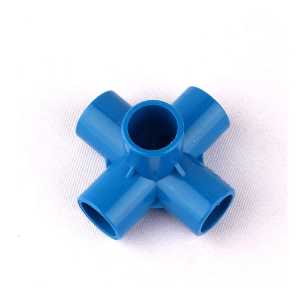 Złączki rurowe PCV, 4 szt. 20mm,25mm,32mm,40mm,50mm trójnik pcv złącze 3/4/5/6Way wspólne nawadnianie ogrodu podlewanie Adapter rurowy łączniki rurowe narzędzia DIY przewody(5 Way Connector,32mm)