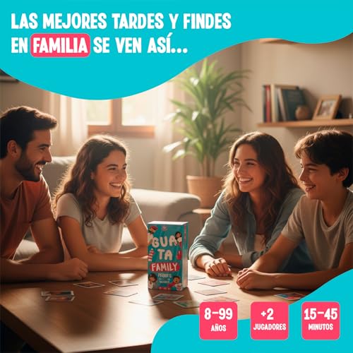 Miniatura 2 de ATM Gaming Guatafamily - Juegos de Mesa Familiar - Divertido para Niños y Adultos - Sin Pantallas - Ideal para Vacaciones en Familia y Planes al Aire Libre