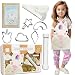 Hapinest Kids Baking Set for Girls Gifts Ages 4 5 6 7 8 Year Old Make and Bake Cookies Unicorn Apron and Cookie Cutters, 14 pieces