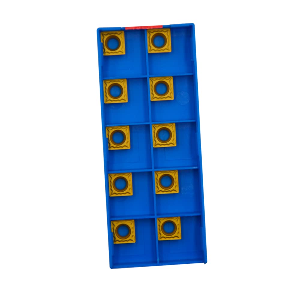 LINZUAN SCMT32.51-HMP SCMT09T304-HMP 10pcs Carbide Turning Inserts for Machining Steel, Cutting Tools