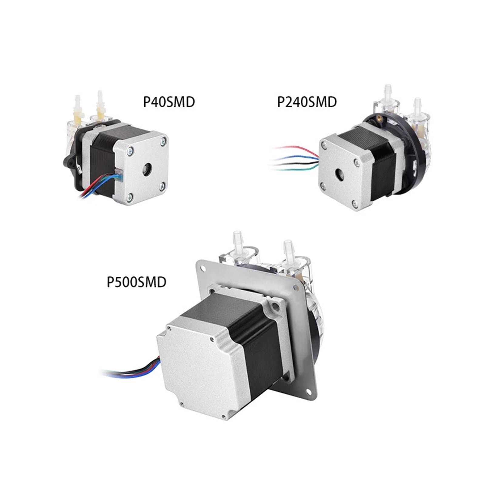 Mini motor paso a de bomba peristáltica alta precisión 0-600 mlpm, agua tubería BPT regulación velocidad con larga vida útil,A prueba de fugas(P40SMDBPT1)