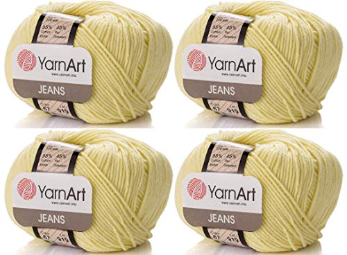 Image of YarnArt Cotton Blend Amigurumi Yarn - Cotton Acrylic Blend Yarn for Knitting & Crochet, Soft & Durable Yarn for Amigurumi, Baby Items and Garments