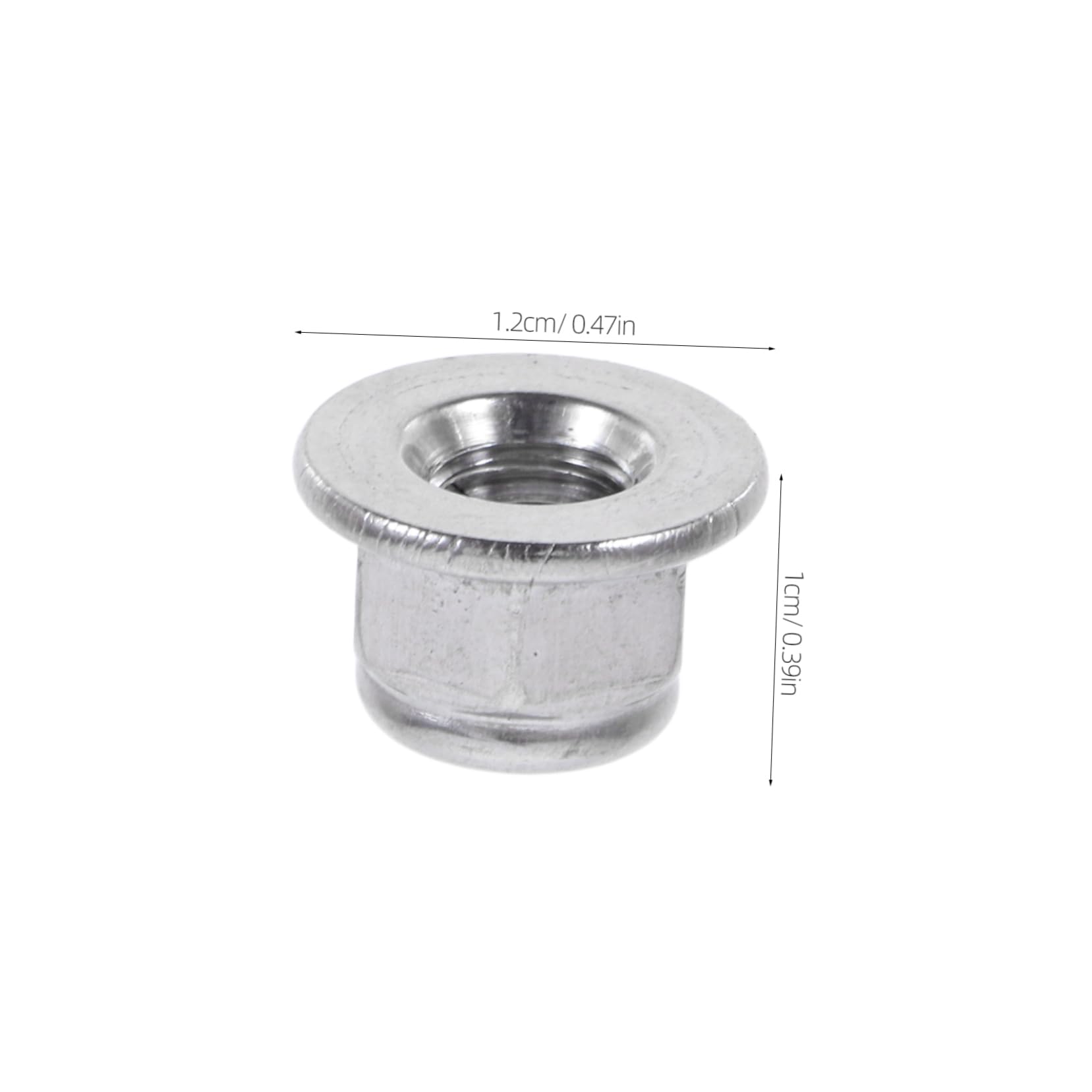 MUCKLILY Self Clinching Lock Fasteners: 50pcs Stainless Steel Flange Nuts Nylon Inserts Easy Installation