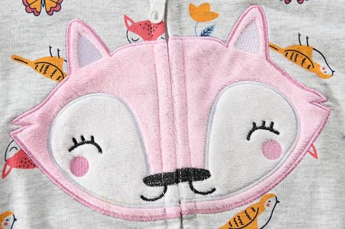 DDSOL Toddler Girl Zip Up Hoodie Dinosaur Jacket Hooded Heart Sweatshirt Fall Winter Kid Long Sleeve Shirt Pullover Top4