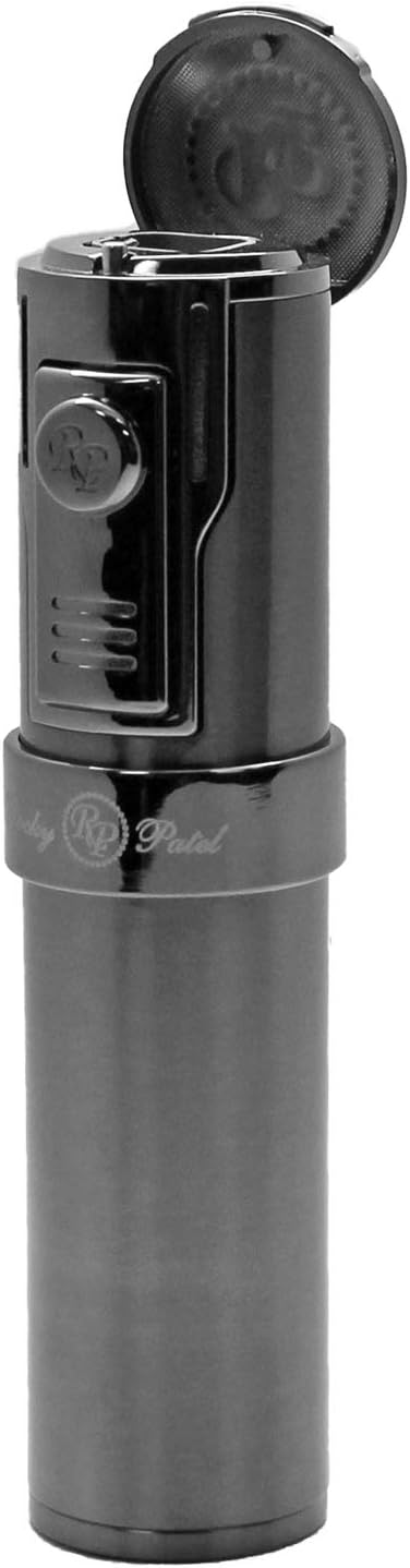 Rocky Patel Cigar Lighter Diplomat 5 Torch Lighters with Punch - Gun Metal