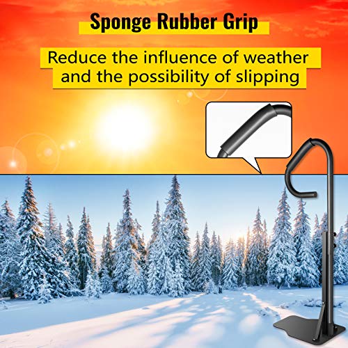 Vevor Hot Tub Handrail 600Lbs Capacity Spa Side Handrail 56" Slide-Under Base Spa Steps Hot Tub Heavy Iron Spa Side Step Sponge Rubber Grip Frosted Design Hot Rail Tube For Indoor/Outdoor Bath #TOP4