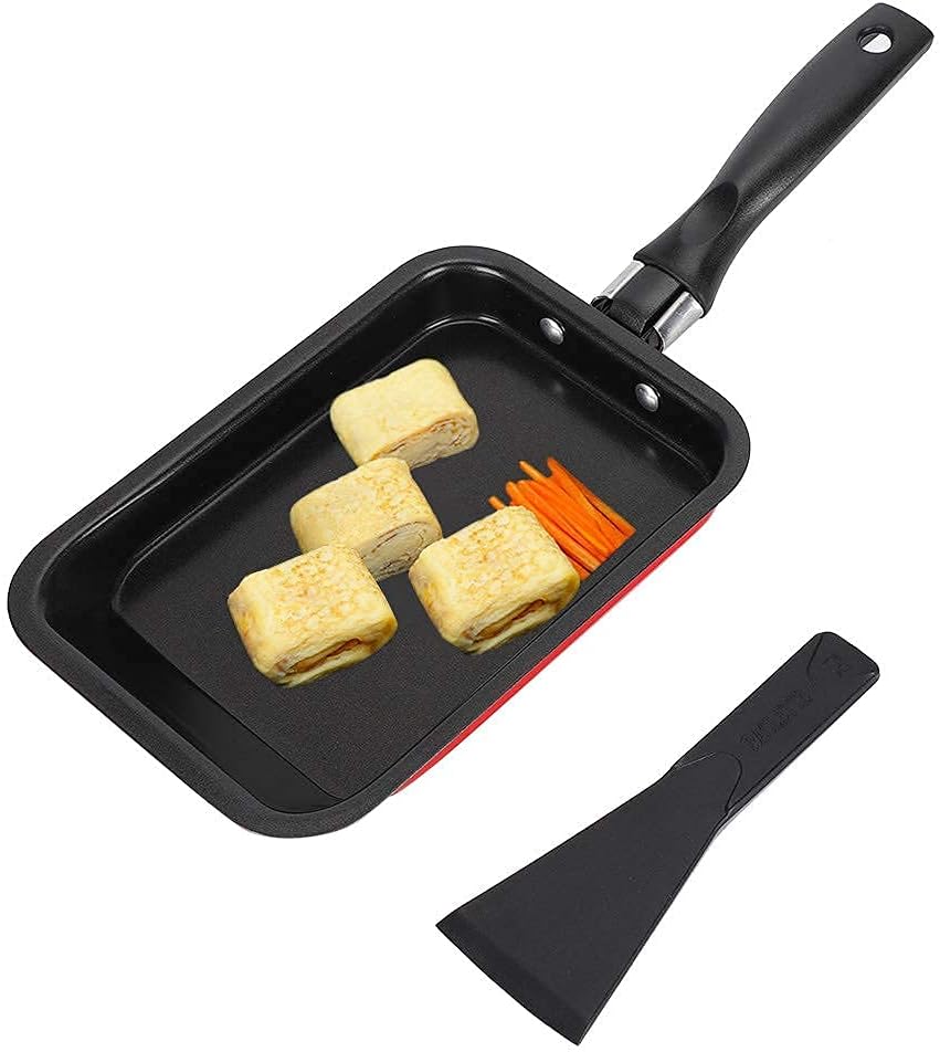 Agatige Japanische Tamagoyaki Pfanne - Rechteckige Eierrollpfanne 35,6cm Für Induktion & Gas