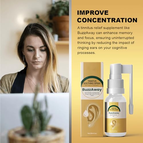 Tinnitus Relief Spray,Ohrentropfen für Effektive,Tinnitus Relief for Ringing Ears,Ohrenspray,Verbessert das Hören,30ml