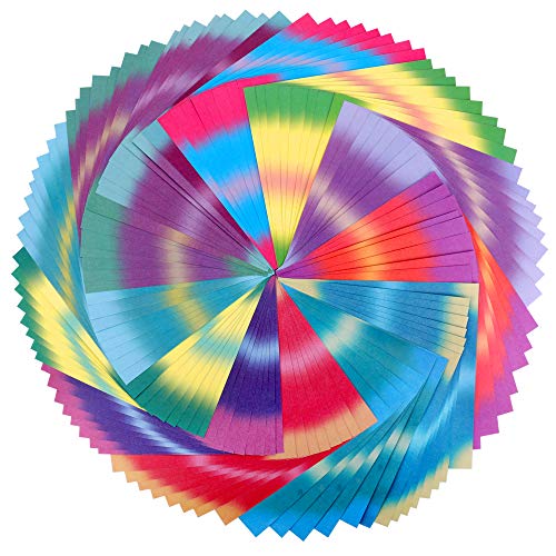 96 Sheets 12 Colors Square Origami Paper Folding Paper DIY Craft Paper Kid Gift，5.5 by 5.5 Inches