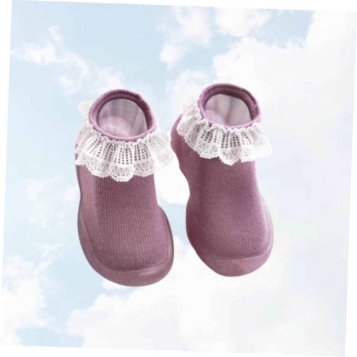 JEWEDECO Warm Baby Socks Anti-slip Ankle Floor Socks (size 22/23) for Learning to Walk