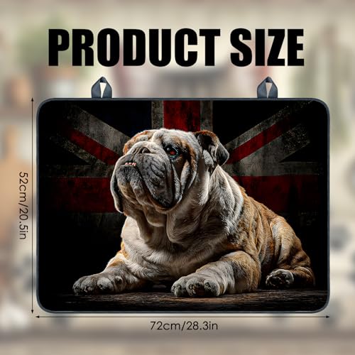 Image of Nuxovilar Bulldog Union Jack Stove Cover Diatomaceous 28.65x20.47 In