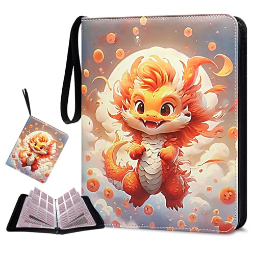 Card Binder 900 Pockets, Trading Card Binder 9-Pocket Card Holder Binder Fits 900 Cards with 50 Removable Sleeves for Boys and Girls Organized