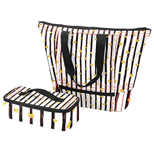 Grand sac fourre-tout et boîte à déjeuner légère animal pour voyage