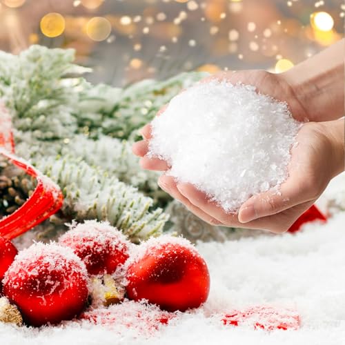 YORFULL Kunstschnee, 50 g (1.8 oz) Weihnachtsdekoration Kunstschnee,...