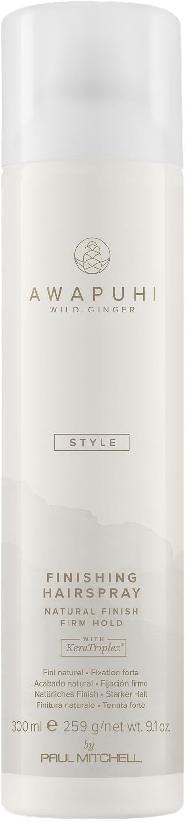 by Paul Mitchell Finishing Spray, Firm Hold, Natural Finish Hairspray, For All Hair Types, 9.1 oz.