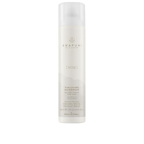 Awapuhi Wild Ginger by Paul Mitchell Spray de acabado, fijación firme, laca para el cabello con acabado natural, para todo tipo de cabello, 9.1 oz.