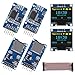 0.96 Inch OLED I2C IIC Display Module with DS3231 AT24C32 IIC RTC Module Clock Timer Memory Module and Micro SD TF Card Adater Reader Module +Dupont Wire Compatible with Arduino Raspberry Pi