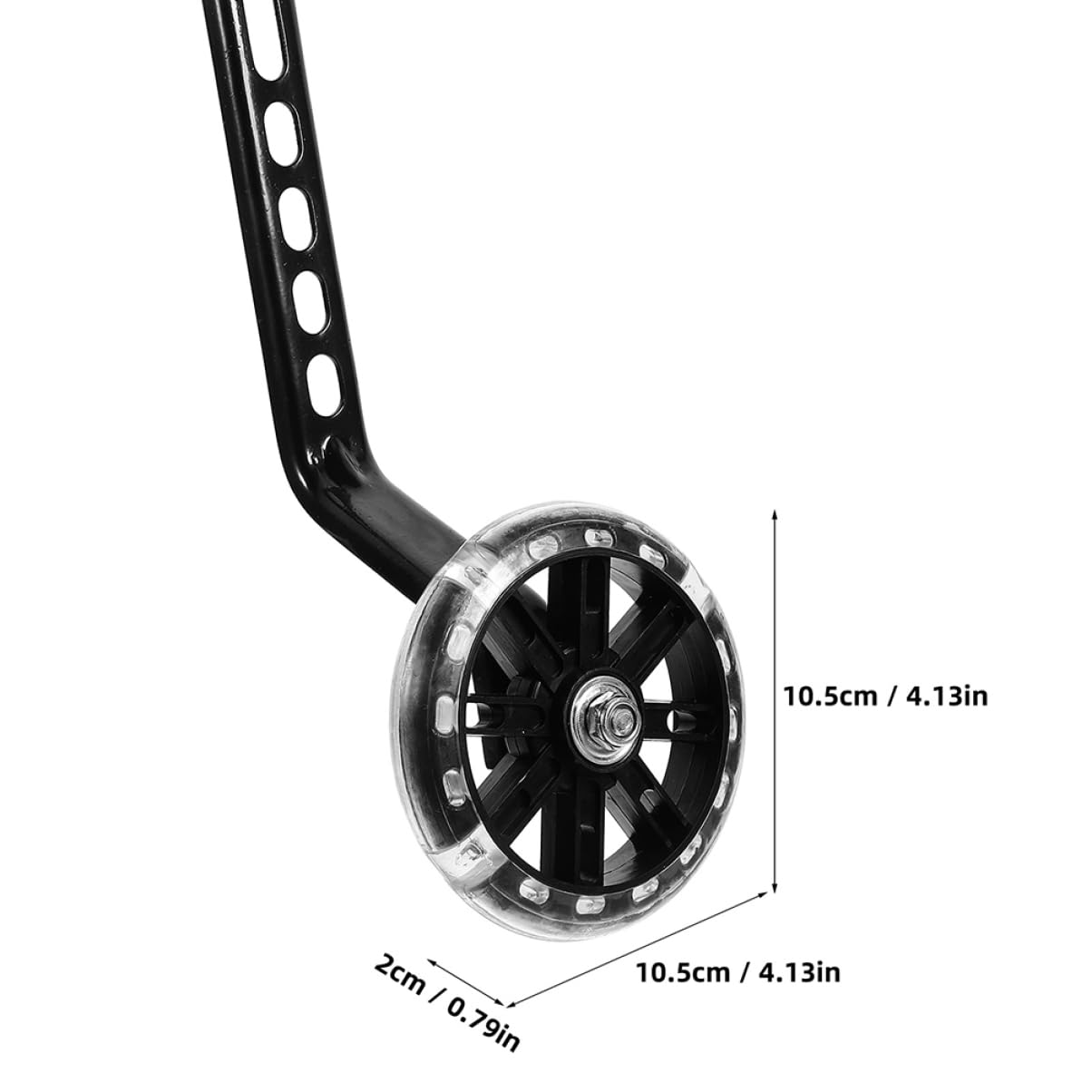 ibasenice 2 Pairs Replaceable Bike Stabilizers for Wear Resistant Auxiliary Wheels with Enhanced Safety Features for and Confidence Riding