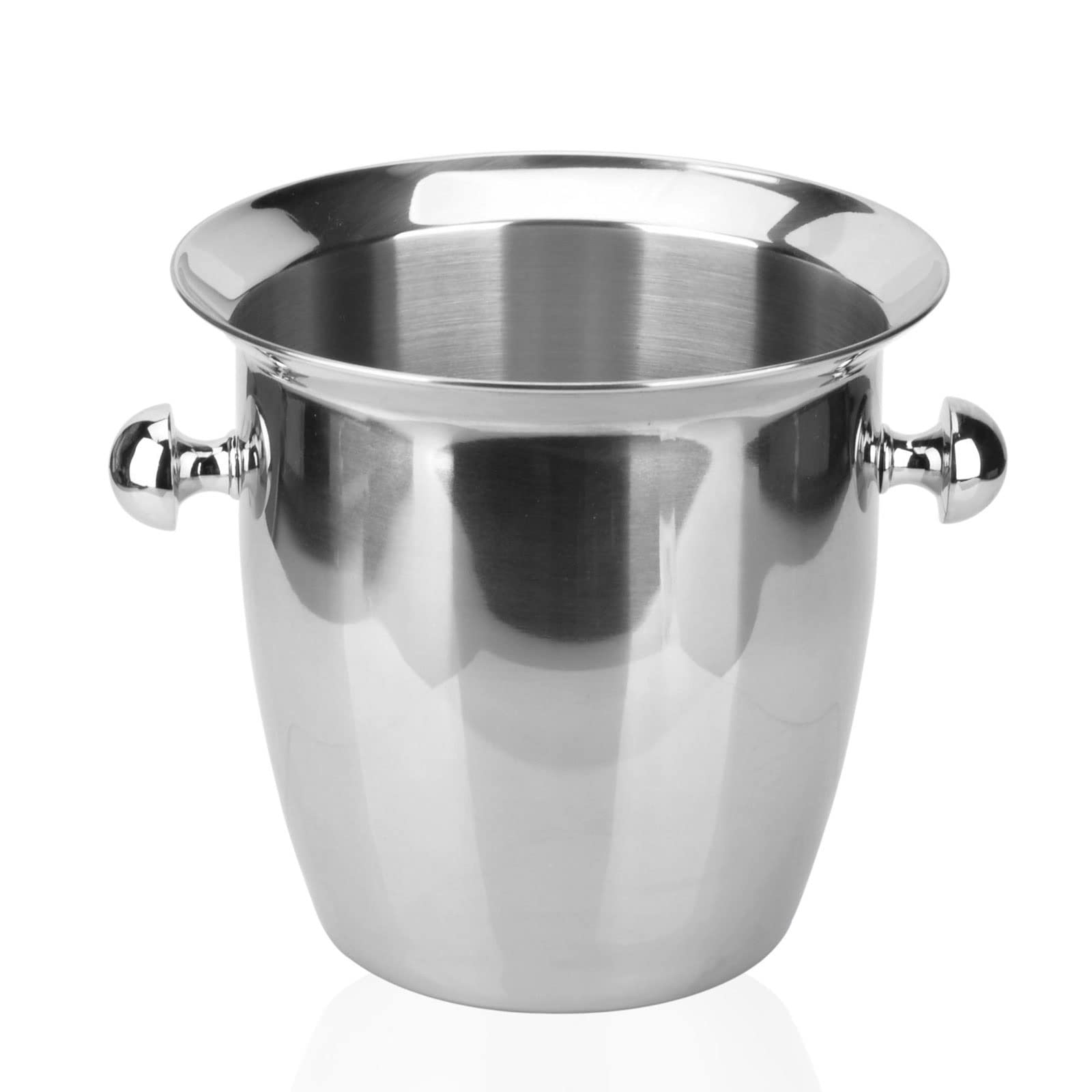 Secchio portaghiaccio Secchio di ghiaccio addensato in acciaio inox secchio di ghiaccio secchio di ghiaccio bucket champagne secchio pratico set di vini da bagno strumenti bar durevoli Portaghiaccio