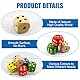5 Stück Würfel Groß,30mm Natur Holz Spielwürfel,Holz Farbige Würfel Bunt,Würfelspiel Kniffel Holzwürfel für Brettspiele Zuhause Partyspiel Mathematik,5 Farben