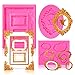 SAKOLLA Photo Frame Fondant Mold - 3 Pack Picture Frames Silicone Mold for Cake Decorating, Sugar, Gum Paste, Chocolate, Cookies, Resin, Polymer Clay - Pink