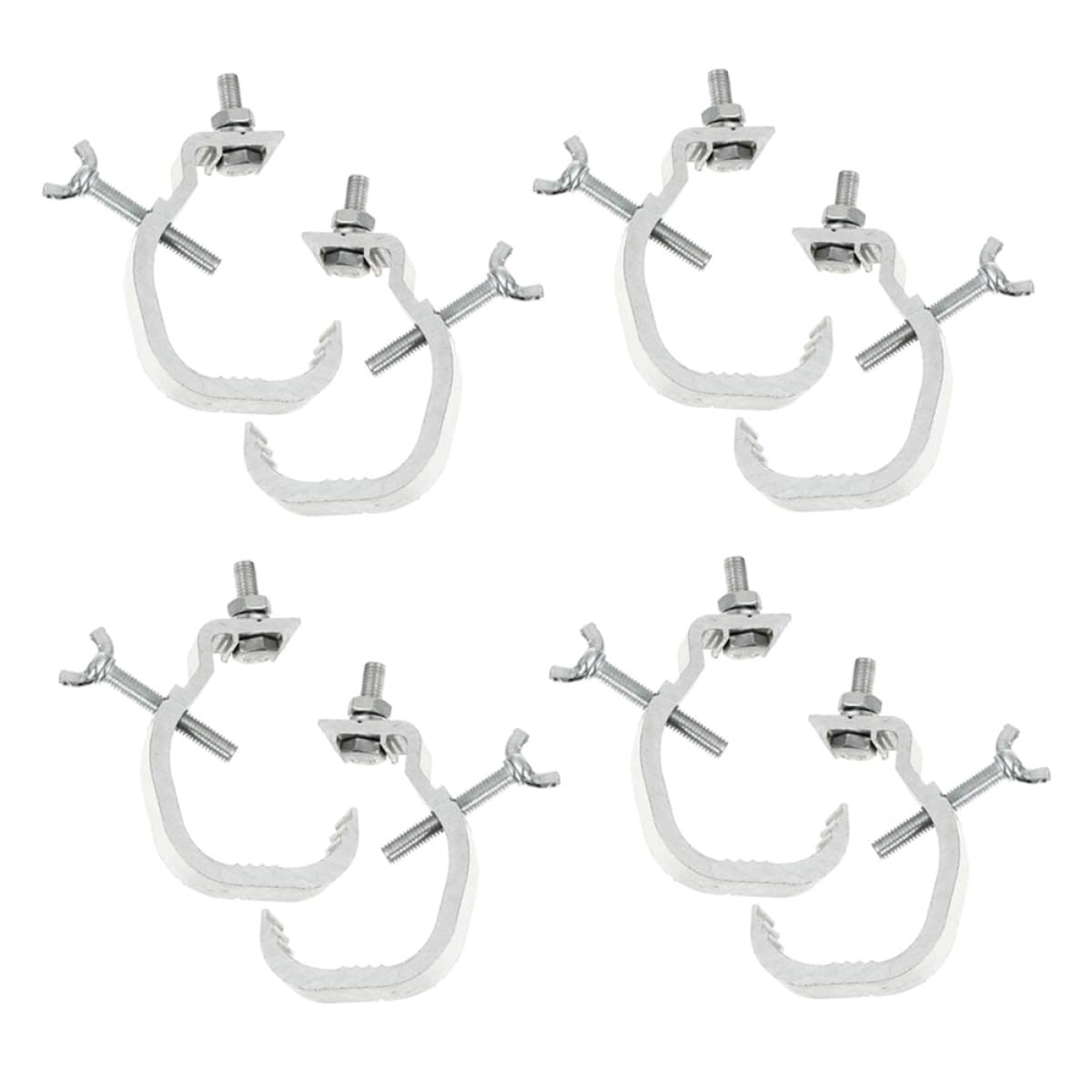 Crochet de Scène en Aluminium Argenté 8 Pièces pour Structure Métallique