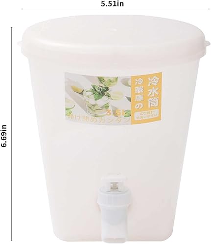 Miniatura 3 de Dispensador de bebidas de plástico de gran capacidad de 3.5 L para fiestas, hervidor frío con grifo y tapa, dispensador de bebidas para