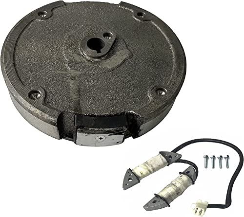 Flywheel & Parallel Charging Coil Head Light Kit for Honda GX160 GX200 5.5/6.5HP Gas Engine Snowblower For Coleman Powersports 163CC 196CC Mini Dirt Bike Go Kart Scooter 0.65” bore size (Small)