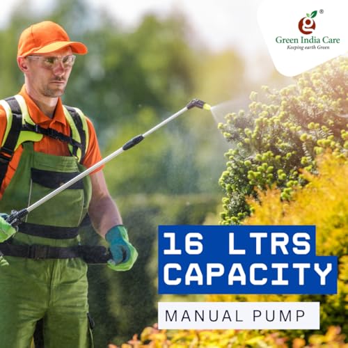 Image of Manual Knapsack Sprayer | Hand-Operated High-Pressure Pump | 16L Tank Capacity | Telescopic Lance with 3 Nozzles | Ideal for Farming,Gardening & Pesticide Spraying