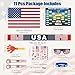 World Cup 2026 Soccer Fan Support Kit 11PCS, World Cup Merch for Fans Accessories, Flag, Scarf, Glasses, Cheering Sticks, Clapper & Schedule Poster, Fan Gear for Match Day & Parties (United States)