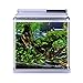ZNN Fish Tank LED - Acquario Desktop Intelligente Multifunzione, Carbone Attivo Incorporato, Filtrazione Automatica, Design Impermeabile a Doppia Fila, con Display Digitale