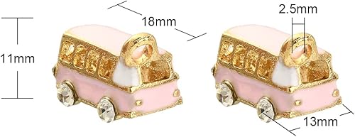 Miniatura 10 de DanLingJewelry 30 dijes colgantes de aleación de esmalte de 3 colores esmaltados, globos de aire caliente, mini globos colgantes para hacer joyas y