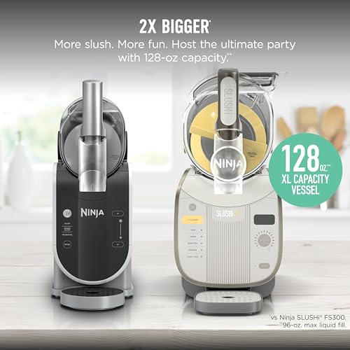 Image of Ninja Slushi XL Smart Frozen Drink Maker, Slush Assist Technology, 128 Oz, Sodas, Margaritas, Frappes and More, Crema, 1 Count