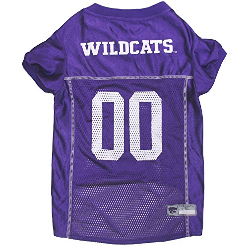 Image of Pets First Collegiate Kansas State Wildcast Dog Mesh Jersey, Large