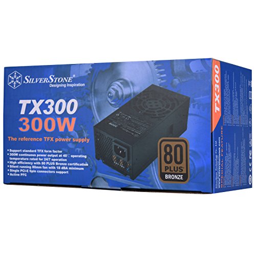 Image of Silverstone Technology 300 Watt TFX Computer Power Supply with 80 Plus Bronze and One PCIe Connector SST-TX300-V2