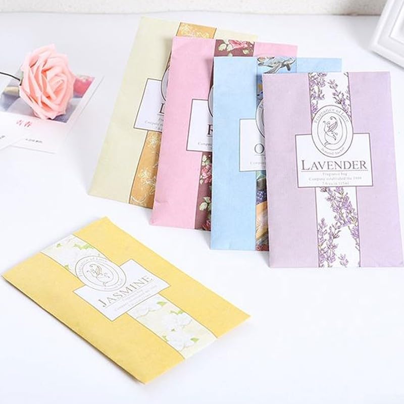Bolsas de aroma natural, 6 ambientadores para armario, dormitorio y sala de estar, incluye lirio, rosa, jazmín, lavanda, limón