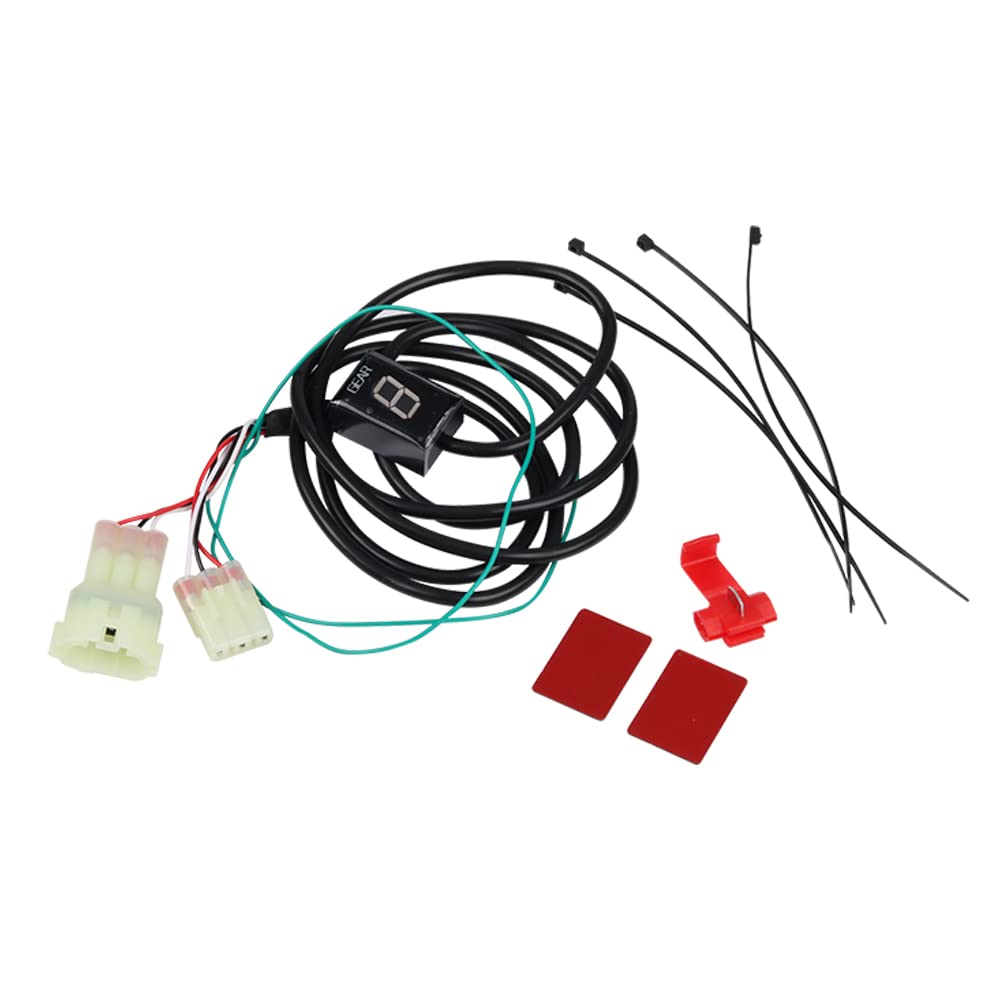 Ganganzeiger Wasserdichtes 1-6 Gang LED Digital für Suzuki DL650 XT GSX1300R Hayabusa GSX-R 600 750 1300R 250R GSF600 SV650 VL800 VL1500