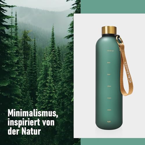 Opard Trinkflasche 1L/800mL, Kohlensäure Sprudel Geeignet, Auslaufsicher, Tritan Water Bottle, BPA-Frei, Wasserflaschen, Drinking Bottle, sporttrinkflasche, Gym, Fitness, Getränkeflasche