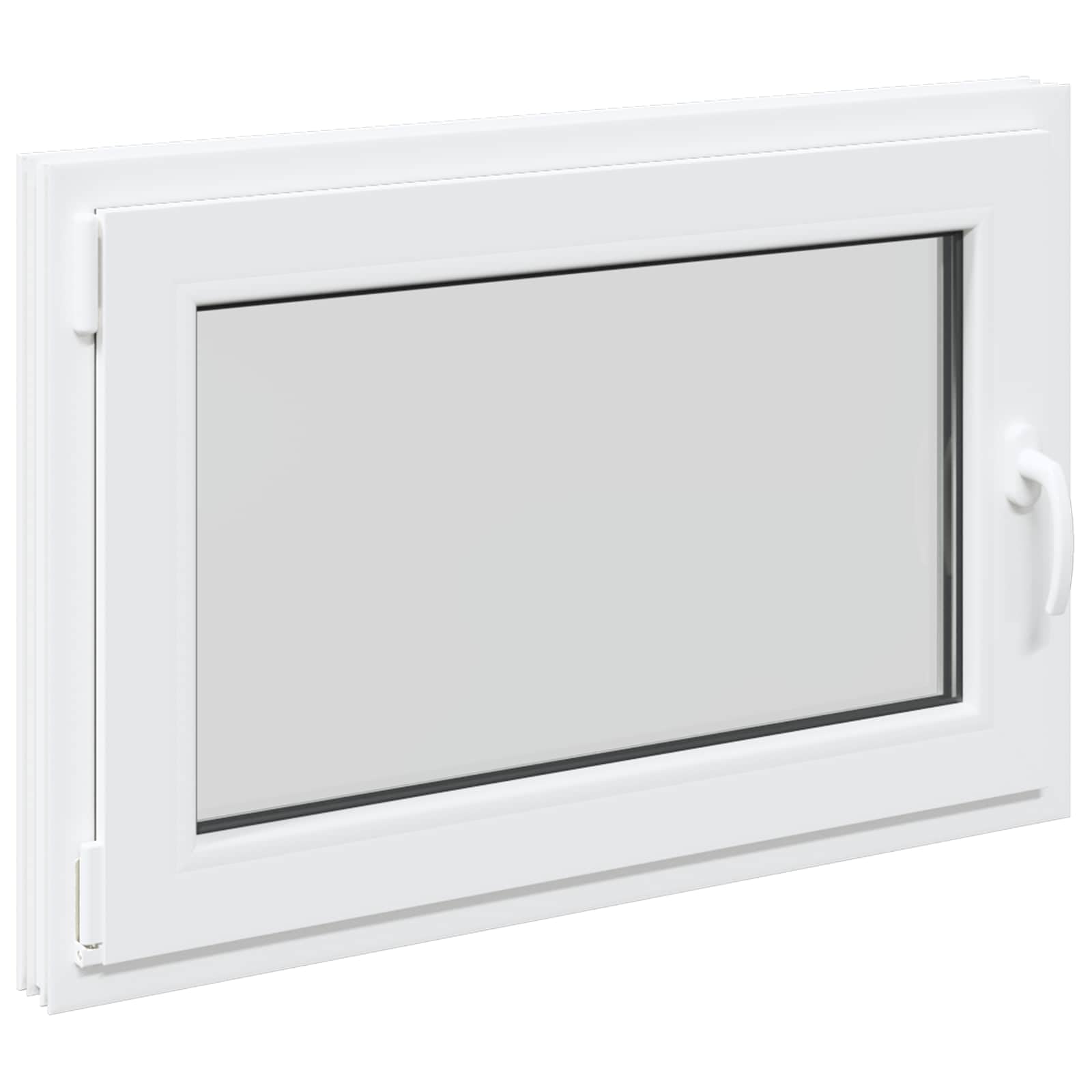 Fenêtre de sous-sol RISOR en PVC durable avec isolation thermique moderne