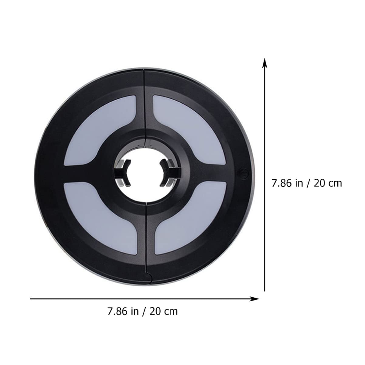 Lámpara LED de Paraguas Multifuncional para Camping y Exterior Negro