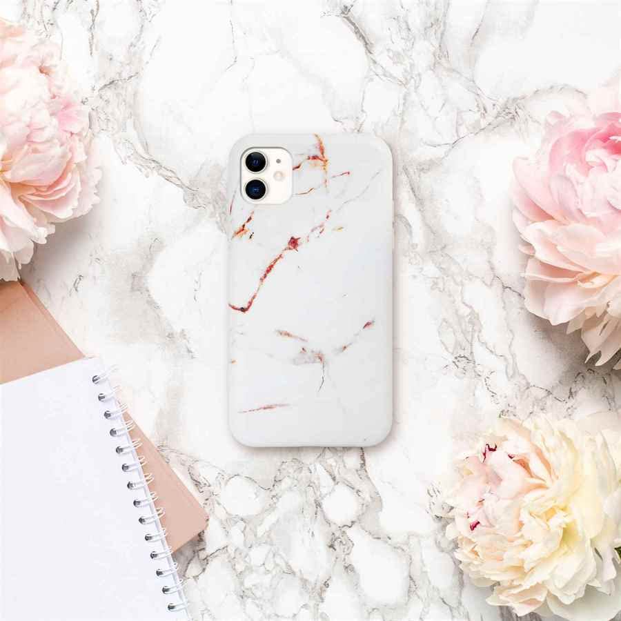 Coque iPhone 12 mini marbre pailleté Emotion par ONEFLOW