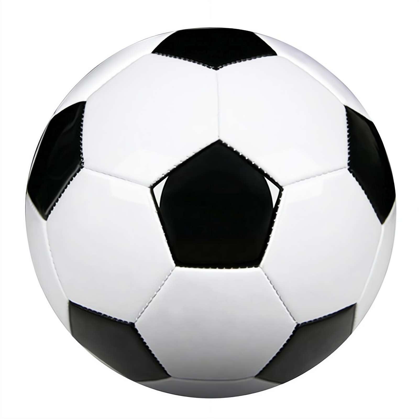 Classic Black & White Soccer Ball - Size 5 Standard Training Ball for Adults, Kids & Students