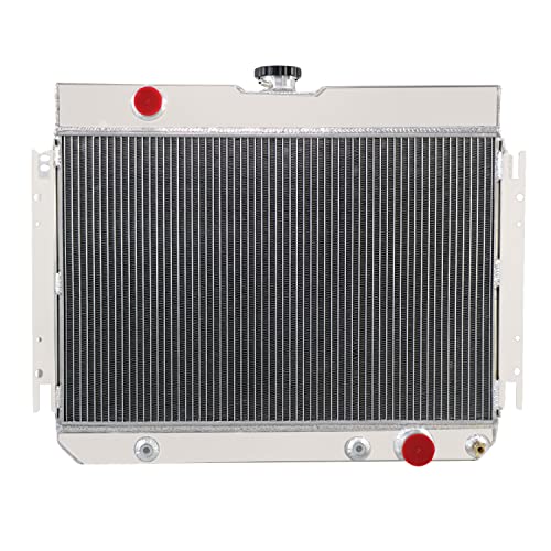RadySpeed 4 Rows Aluminum Radiator Fit 1964-1967 Chevy Chevelle/EL Camino/Impala I6/V8